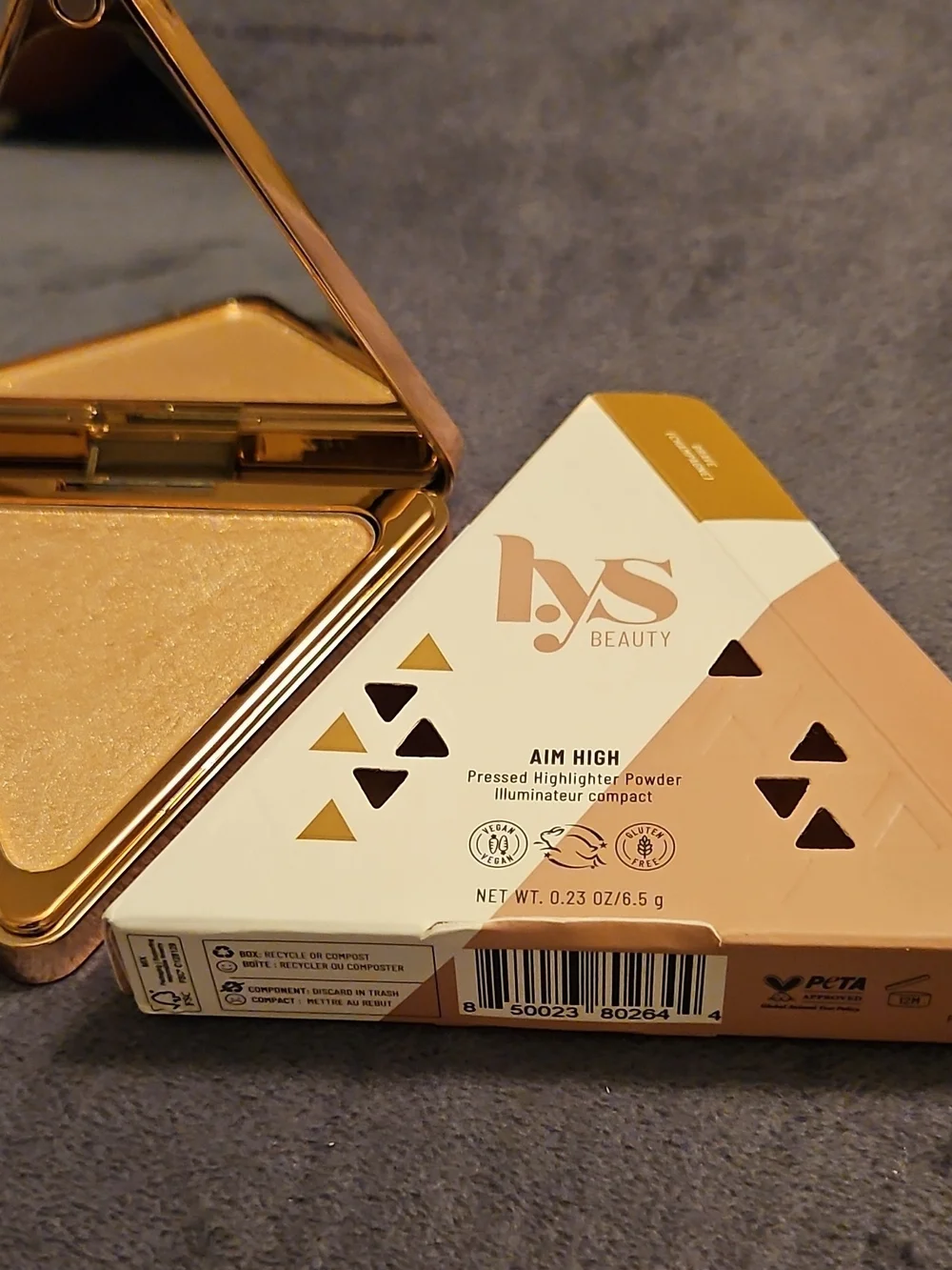 KYS Beauty Aim High Pressed Highlighter Powder - Champagne Gold